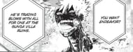 Dabi's burnt body (Image via Kohei Horikoshi/ Shueisha)